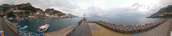 Panorama(s) of Amalfi Pier