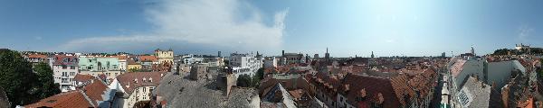 Panorama(s) of Bratislava from the Michalska Tower