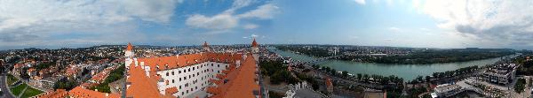 Panorama(s) of Bratislava from the Crown Tower